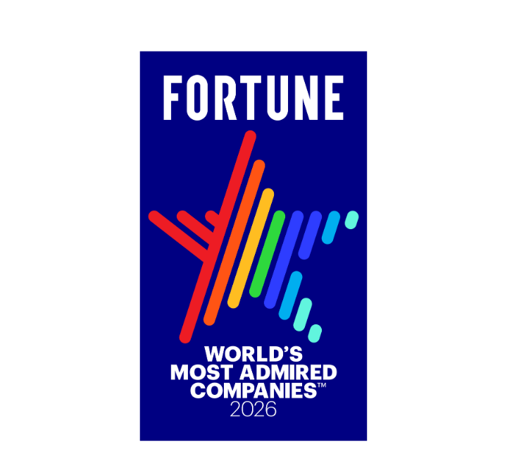 Fortune's World's Most Admired Companies for 2026 logo.